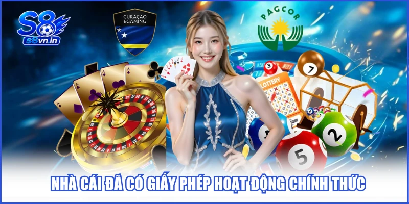 Nhà cái đã có giấy phép hoạt động chính thức